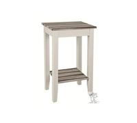 HAKU Table d'appoint pin maritimo, Blanc, MDF - Dim.: L 40 cm x H 69 cm x P 30 cm, Style: Coastal Furniture