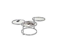 Haku möbel 64830 table basse tube d'acier/verre trempé chromé