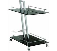 Haku möbel 89553 chariot de service pour desserte chromé/noir 60 x 40 x 72 cm Noir G