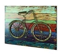 HAKU Patère murale Motif vintage MDF & métal L 53 x H 40 x P 7 cm Style industriel