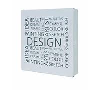 HAKU Möbel boîte à clés Blanc, métal - Dim.: L 22 cm x H 24 cm x P 5 cm, Style: Modern