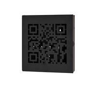 HAKU Möbel boîte à clés Noir, métal - Dim.: L 22 cm x H 24 cm x P 5 cm, Style: Modern