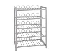 HAKU Möbel casier à Bouteilles alu, métal - Dim.: L 54 cm x H 76 cm x P 31 cm, Style: Modern
