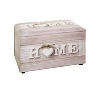 HAKU Möbel coffre de rangement motif, tissu synthétique aspect cuir, MDF - Dim.: L 65 cm x H 42 cm x P 40 cm, Style: Industrial