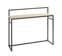 HAKU Möbel Console chêne Clair, Noir, MDF, Métal - Dim.: L 100 x H 89 x P 30 cm, Style: Moderne