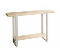 HAKU Möbel Console chêne, Gris, métal, Panneaux de Particules alvéolaires - Dim: L 82 cm x H 30 cm x P 30 cm, Style: Modern