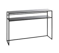 HAKU Möbel Console Noir, métal - Dim.: L 112 cm x H 81 cm x P 28 cm, Style: Modern