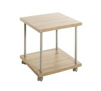 Haku Möbel Desserte chêne Clair, Gris Cachemire, MDF, Métal - Dim.: L 40 x H 45 x P 40 cm, Style: Moderne