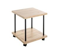 HAKU Möbel desserte chêne, Noir, MDF, métal - Dim.: L 40 cm x H 45 cm x P 40 cm, Style: Modern