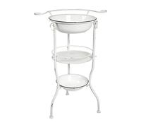 HAKU Möbel étagère à bassines Blanc Antique, métal - Dim.: L 56 cm x H 85 cm x P 40 cm, Style: Industrial