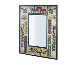 HAKU Möbel Miroir Vintage, métal - Dim.: L 52 cm x H 70 cm x P 3 cm, Style: Industrial