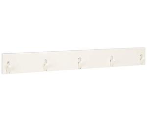 HAKU Möbel patère Murale Blanc, Bois Massif, MDF - Dim.: L 82 cm x H 10 cm x P 2 cm, Style: Industrial