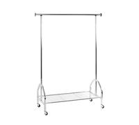 HAKU Möbel Portant chromé, métal - Dim.: L 120 cm x H 165 cm x P 50 cm, Style: Modern