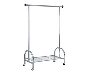 HAKU Möbel portant chromé, métal - Dim.: L 120 cm x H 165 cm x P 50 cm, Style: Modern