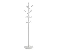 HAKU Möbel porte manteau chromé, blanc, marbre, métal - Dim.: H 177 cm x Ø 40 cm, Style: Modern