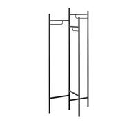 HAKU Möbel Porte Manteau Noir, métal - Dim.: L 70 cm x H 170 cm x P 36 cm, Style: Modern