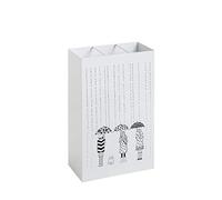 HAKU Möbel Porte parapluies Blanc, métal - Dim.: L 30 cm x H 48 cm x P 16 cm, Style: Modern