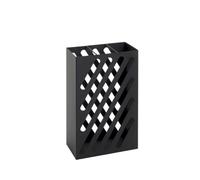 HAKU Möbel Porte parapluies Noir, métal - Dim.: L 30 cm x H 48 cm x P 16 cm, Style: Modern