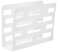 HAKU Porte-revues ajouré 35 x 10 x 26 cm métal laqué blanc