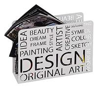 HAKU Möbel porte revues blanc, métal - Dim.: L 35 cm x H 26 cm x P 10 cm, Style: Modern