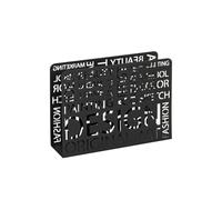 HAKU Möbel Porte revues Noir, métal - Dim.: L 35 cm x H 26 cm x P 10 cm, Style: Modern