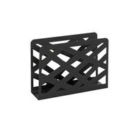 HAKU Möbel Porte revues Noir, métal - Dim.: L 35 cm x H 26 cm x P 10 cm, Style: Modern