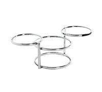 HAKU Möbel Table Basse chromé, métal, Verre trempé - Dim.: L 58-140 cm x H 43 cm x P 50 cm, Style: Modern