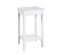 HAKU Möbel Table d'appoint Blanc, Bois Massif, MDF - Dim.: L 43 cm x H 76 cm x P 36 cm, Style: Coastal Furniture