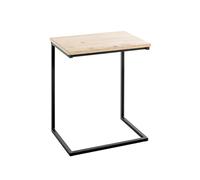 Haku Möbel Table d'appoint chêne, Noir, MDF, métal - Dim.: L 40 cm x H 50 cm x P 30 cm, Style: Modern
