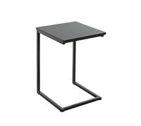 Haku Möbel Table d'appoint Noir, MDF, métal - Dim.: L 33 cm x H 60 cm x P 35 cm, Style: Modern