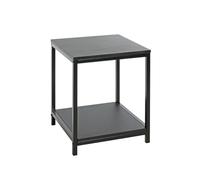 Haku Möbel Table d'appoint Noir, MDF, métal - Dim.: L 40 cm x H 50 cm x P 40 cm, Style: Modern