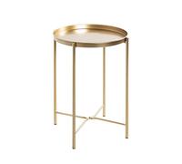 HAKU Möbel Table d'appoint Or, métal - Dim.: H 50 cm x Ø 39 cm, Style: Art Deco