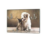 HAKU Möbel Tableau à clés Optique INOX, Motif, MDF, métal - Dim.: L 30 cm x H 21 cm x P 5 cm, Style: Modern