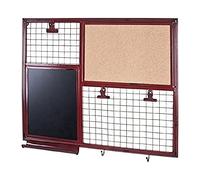 HAKU Möbel Tableau Pense-bête Rouge, liège, métal - Dim.: L 65 cm x H 57 cm x P 6 cm, Style: Industrial