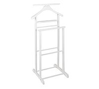 HAKU Möbel valet blanc, bois massif - Dim.: L 47 cm x H 102 cm x P 36 cm, Style: Traditional