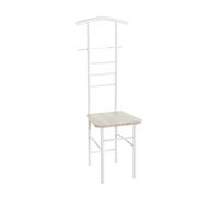HAKU Möbel Valet chêne, Blanc, MDF, métal - Dim.: L 46 cm x H 119 cm x P 50 cm, Style: Modern