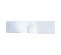 HAKU patère Murale Blanc, Bois Massif, MDF - Dim.: L 44 cm x H 10 cm x P 2 cm, Style: Industrial