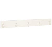 HAKU Möbel patère Murale Blanc, Bois Massif, MDF - Dim.: L 82 cm x H 10 cm x P 2 cm, Style: Industrial