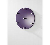 HAKU Patère murale mûre chrome MDF métal Porte-manteau mural ronde avec 7 crochets P 5 cm x Ø 35 cm Style: Modern