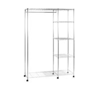 HAKU Portant en métal chromé L 123 x H 181 x P 45 cm – Style moderne