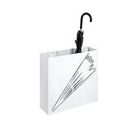 HAKU Porte-parapluies Blanc métal acier L 50 × H 48 × P 16 cm Style moderne
