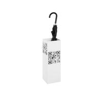 HAKU Porte-parapluies, Blanc, métal - Dimensions : L 16 x H 48 x P 16 cm, Style : Moderne