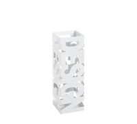 HAKU Porte-parapluies, Blanc, métal - Dimensions : L 16 x H 48 x P 16 cm, Style : Moderne