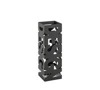 HAKU Porte-parapluies Noir métal L16×H48×P16 cm Style moderne