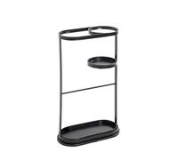 HAKU Porte-parapluies, Noir, métal - Dimensions : L 37 x H 60 x P 18 cm, Style : Art déco