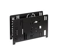 HAKU Porte-revues design 37 x 12 x 26 cm en métal laqué noir