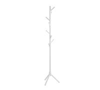 HAKU Portemanteau blanc, porte-manteau sur pied en bois massif - Dimensions : H 174 x Ø 43 cm, style : traditionnel