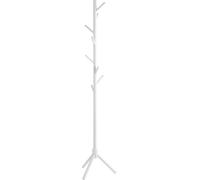 HAKU Portemanteau blanc, porte-manteau sur pied en bois massif - Dimensions : H 174 x Ø 43 cm, style : traditionnel
