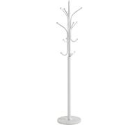 HAKU Möbel porte manteau chromé, blanc, marbre, métal - Dim.: H 177 cm x Ø 40 cm, Style: Modern