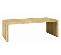 HAKU Table Basse chêne, Finition Bois véritable, Plateau nid d'abeille - Dim.: L 120 cm x H 40 cm x P 60 cm, Style: Modern